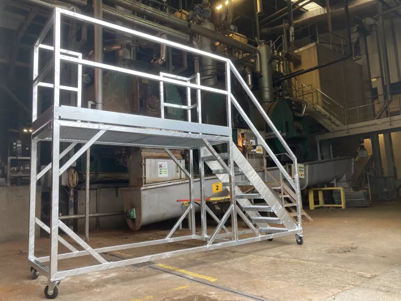 Plateforme roulante - Chaudronnerie DTI